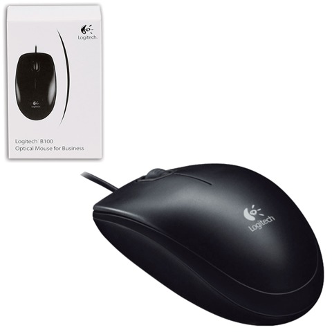 Мышь USB Logitech B100